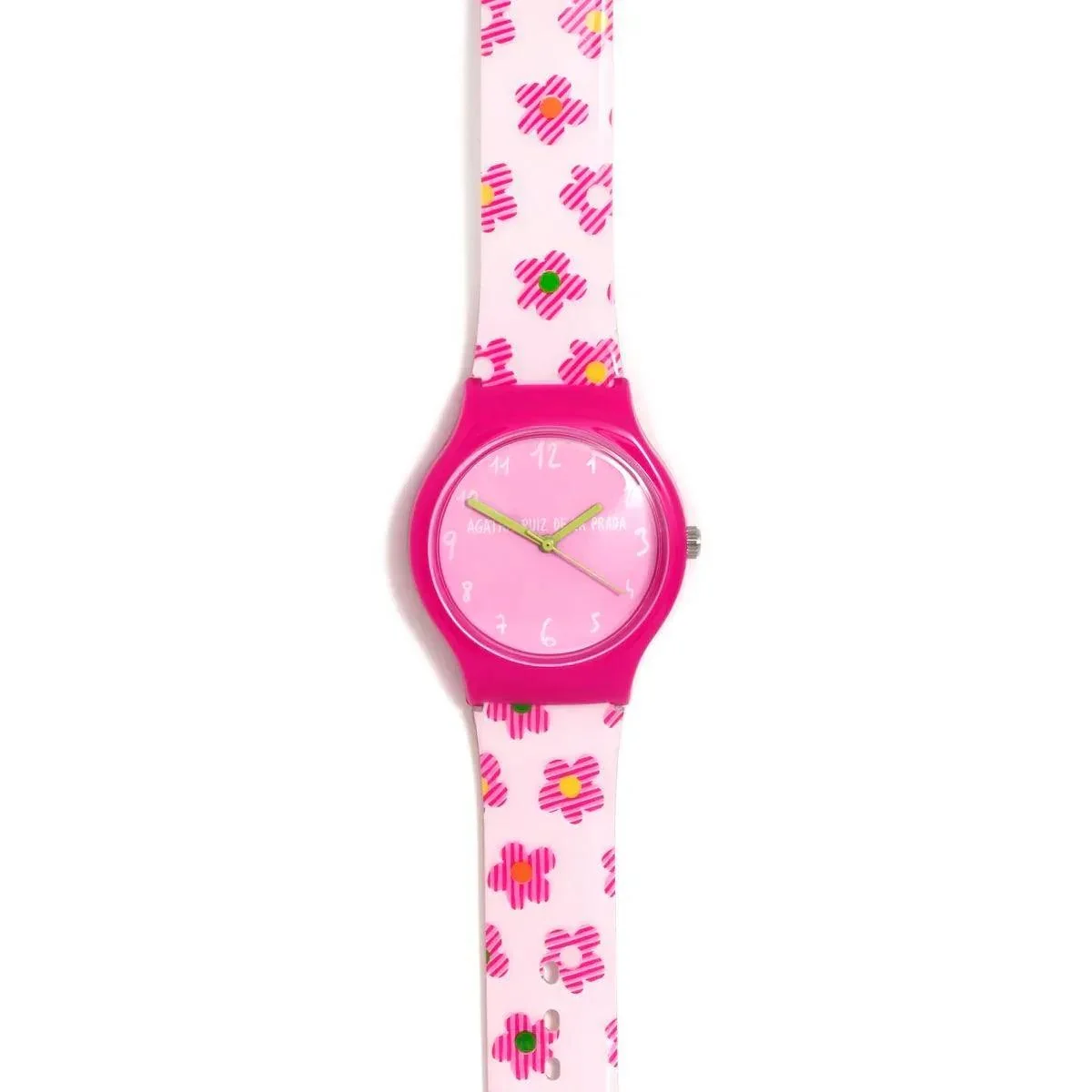 RELOJ FLIP FLORECITAS RALLADAS