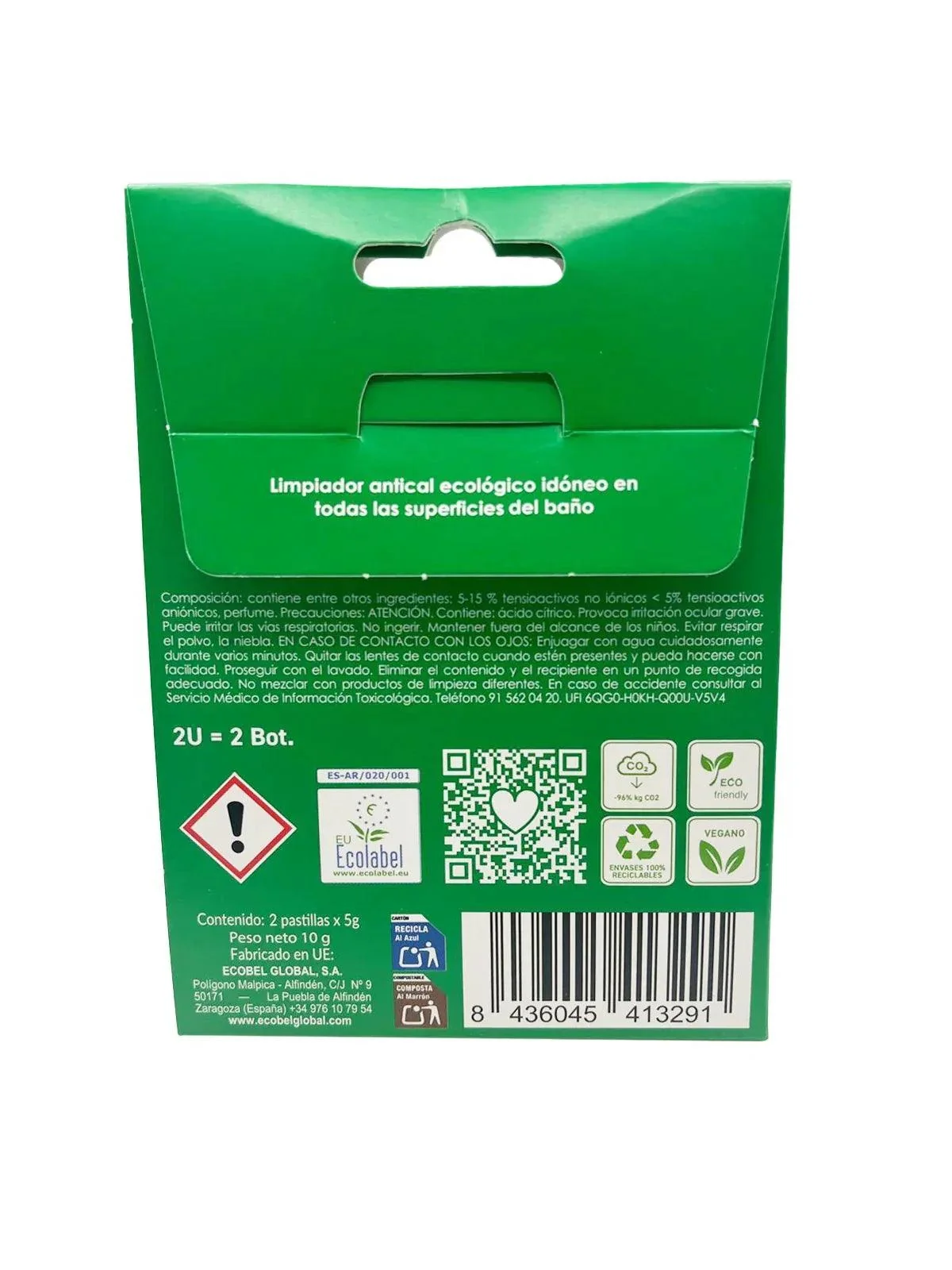 CAJA 2 PASTILLAS ECOBEL BAÑOS - Image 2